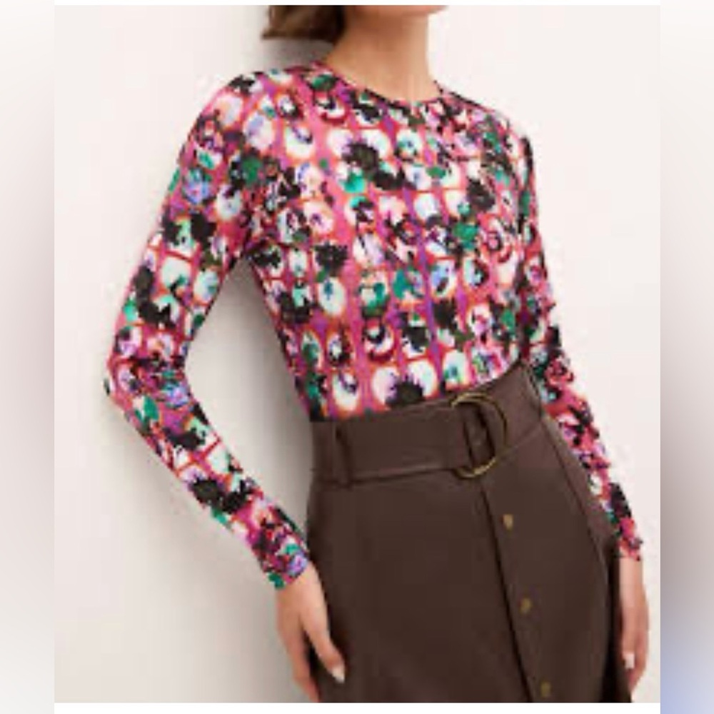 Marie Oliver XXS Abstract Print Women's Top